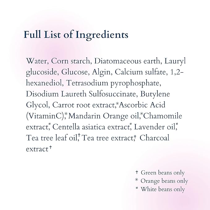 Daily 3 in 1 Facial Cleanser, Exfoliator and Wash-off Mask, Vegan, Cruelty Free, Plastic Free, Travel Friendly, 1 Month Supply Refill (60 Tablets) (Brightening)