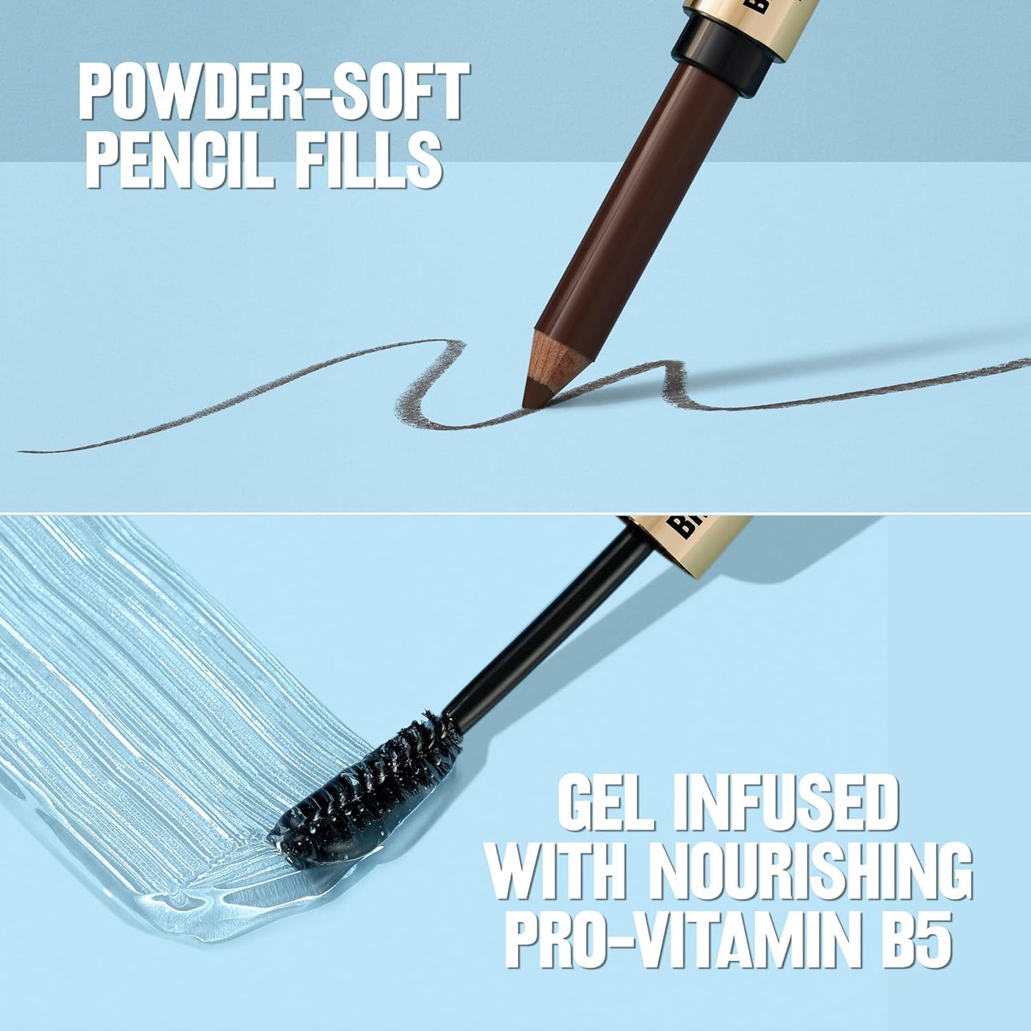 Revlon ColorStay Brow Fantasy, All In One Eyebrow Powder Pencil with Shaping Clear Gel, Gel Infused with Panthenol, Smudge-proof, 16HR Visibly Full Brows, 002 Soft Brown