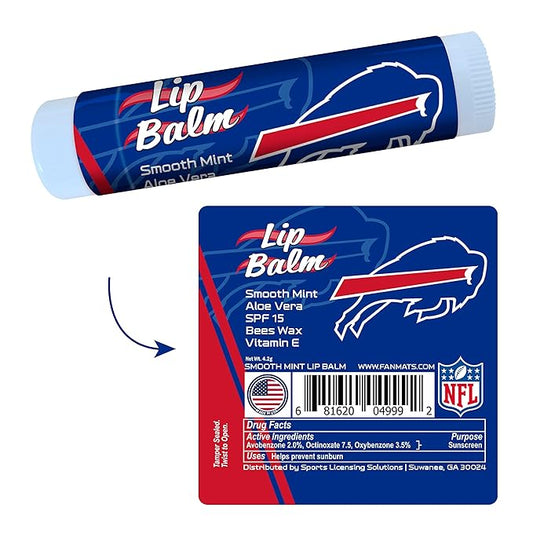 FANMATS 34618 Buffalo Bills Smooth Mint SPF 15 Lip Balm