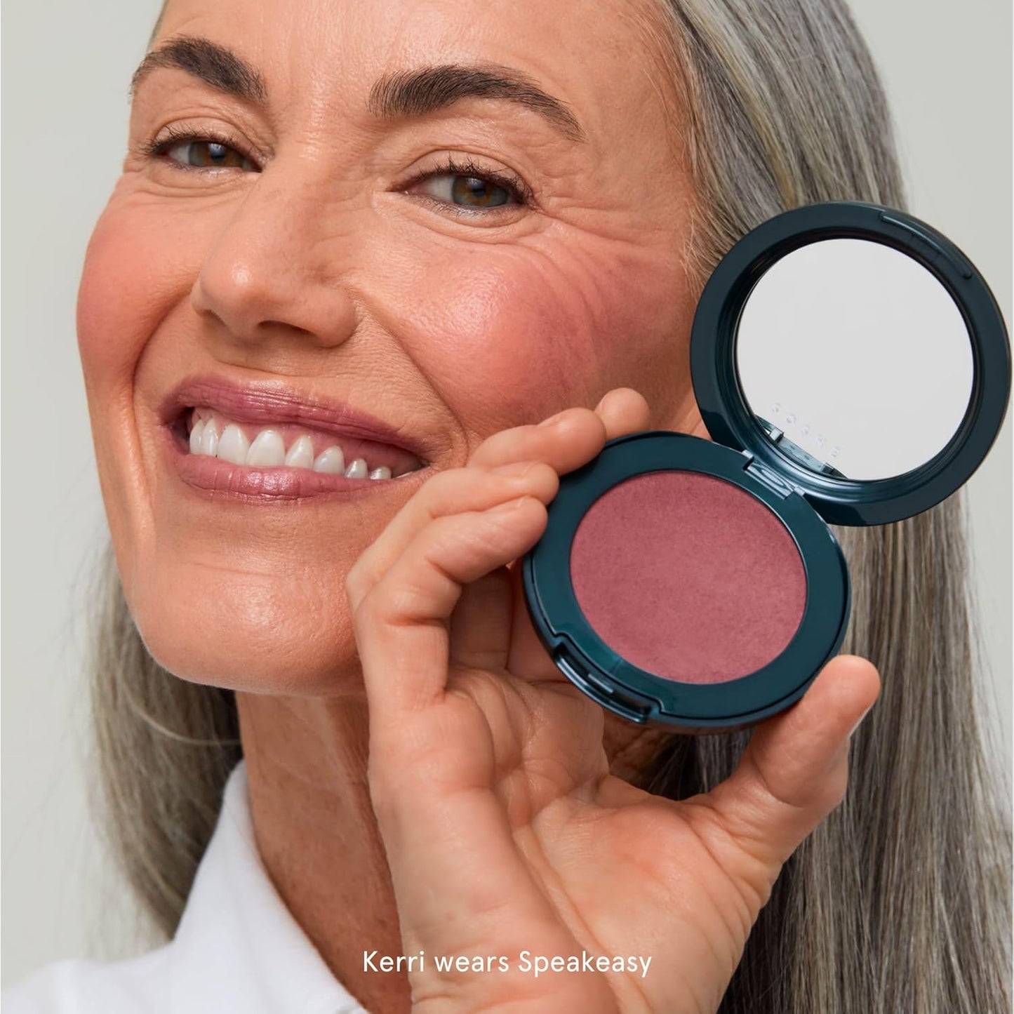 SOSHE Beauty - Blurring Pillow Blush | Featherlight, Cushiony, Cream to Powder Formula | Squalane, Cucumber Seed Extract, Ashwagandha Root | Vegan, Clean, Cruelty-Free (Speakeasy, Dusty Mauve)