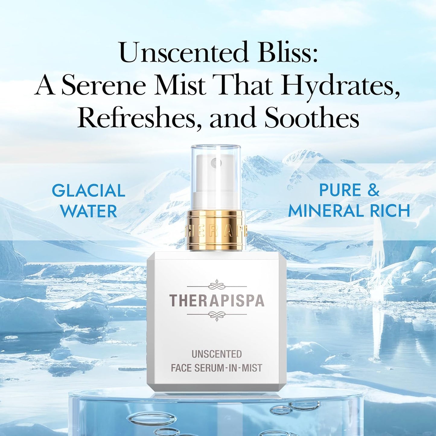 Face Serum-In-Mist – Unscented Hydrating Face Mist & Spray Serum with Niacinamide, Panthenol & Hyaluronic Acid for Sensitive Skin & Deep Moisture (2.0 fl oz)