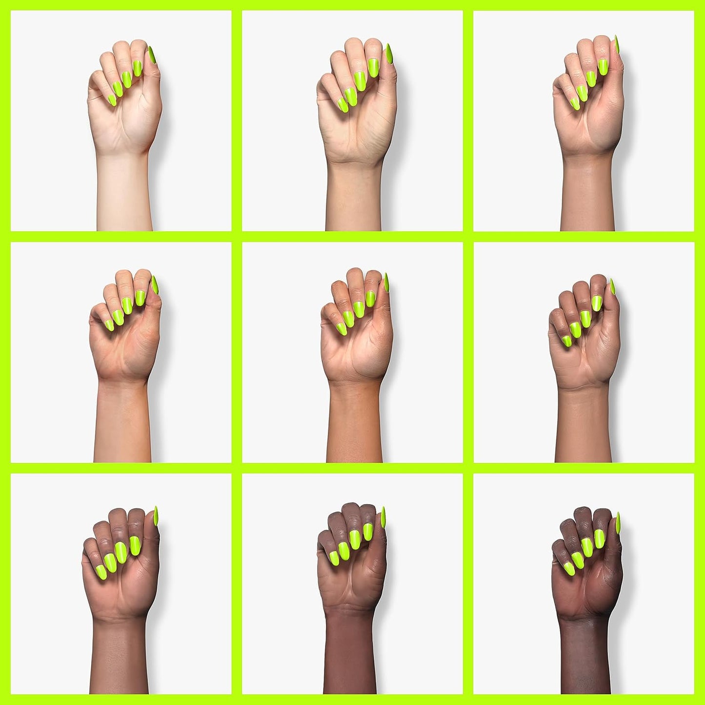 Beetles Neon Yellow Gel Nail Polish, Bright Yellow Lala Lime Color Neon Gel Polish Halloween Soak Off Uv Led Nail Lamp Gifts for Women -Size: 15 ml/Each