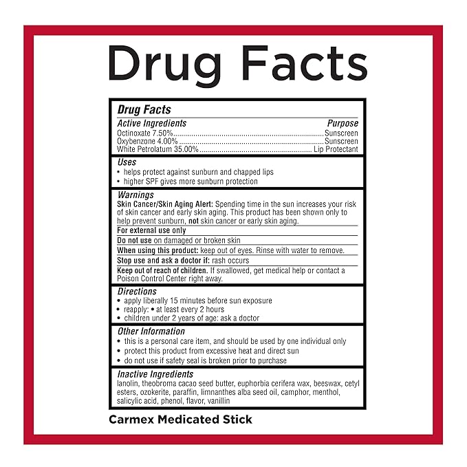 Carmex Medicated Lip Balm Sticks, Lip Moisturizer for Dry, Chapped Lips, 0.15oz, 3 Count (2 Packs) plus 1 Count Carmex Lip Balm Tube, 0.35oz