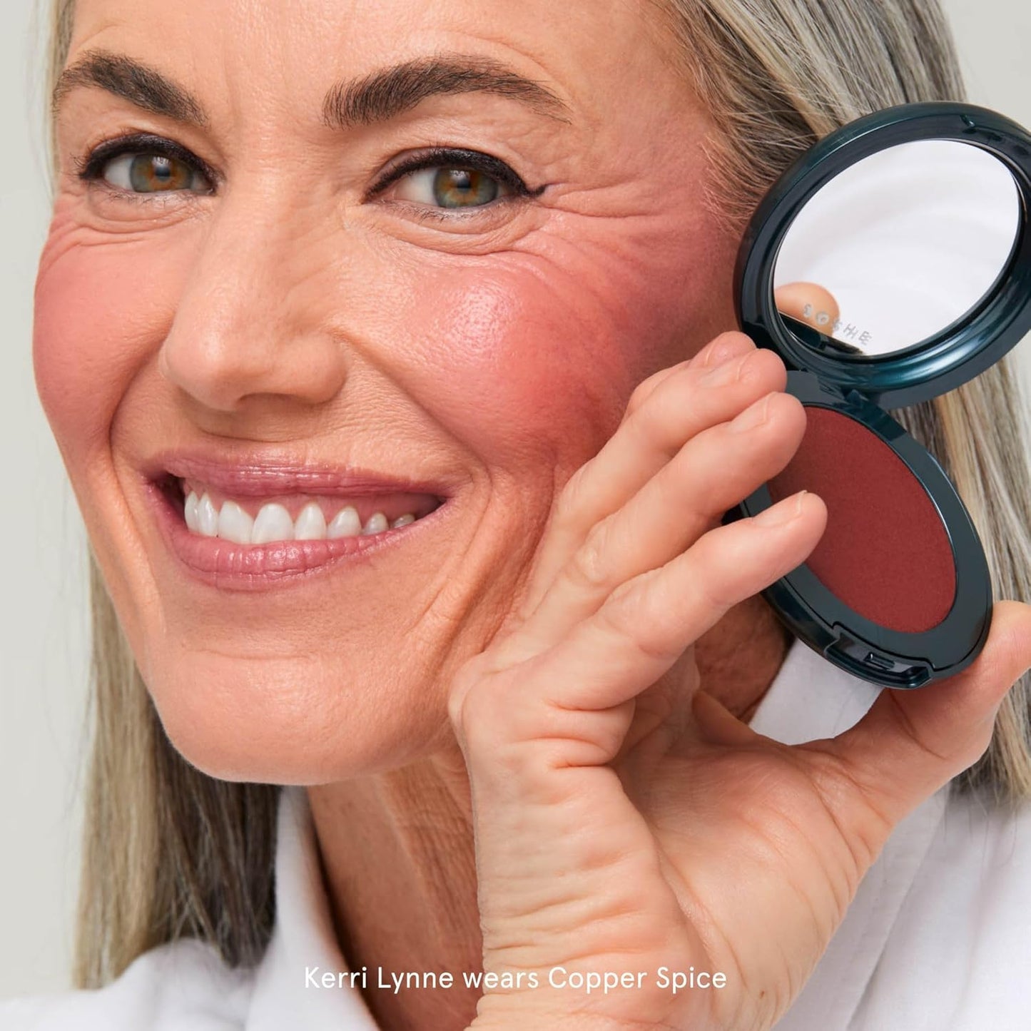 SOSHE Beauty - Blurring Pillow Blush | Featherlight, Cushiony, Cream to Powder Formula | Squalane, Cucumber Seed Extract, Ashwagandha Root | Vegan, Clean, Cruelty-Free (Copper Spice, Warm Terracotta)