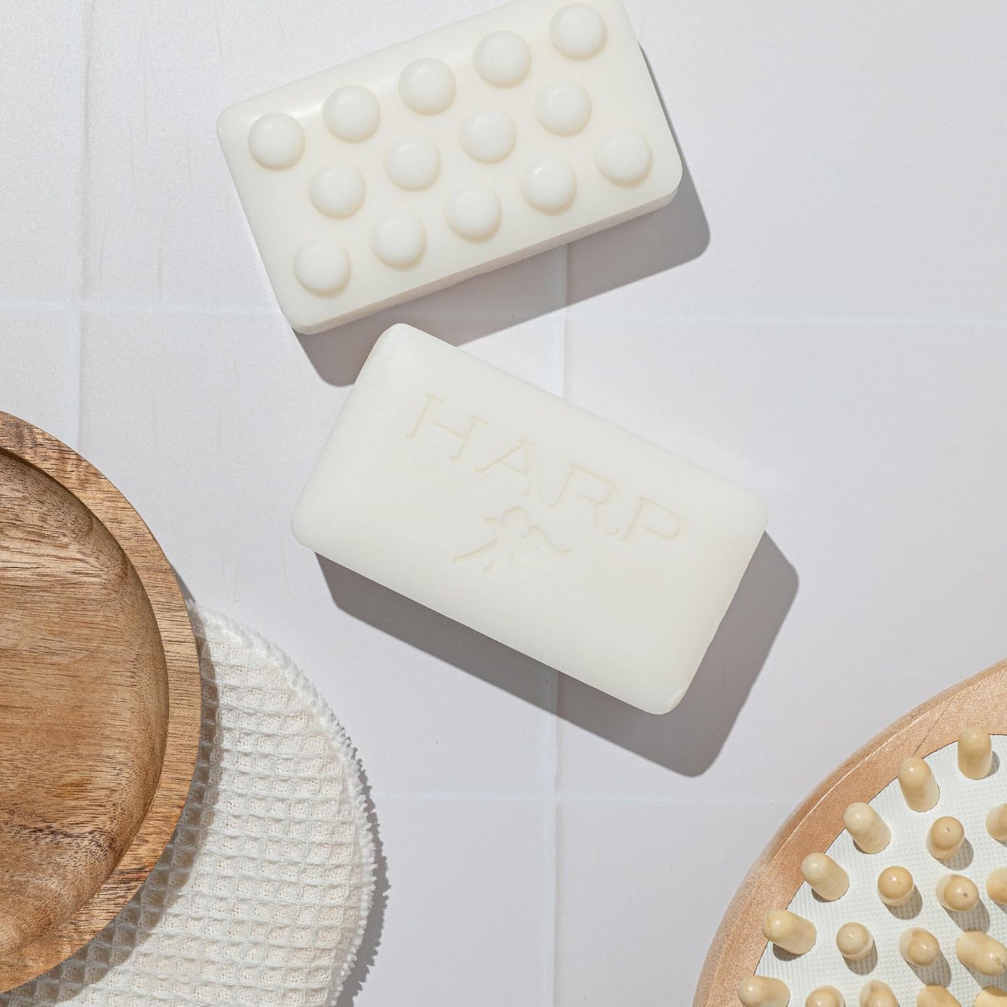 HARP pH-Balanced (5.0-6.0) Body Wash Bar. ZERO saponified oils. Protects Moisture Barrier. Gentle for Sensitive/Dry skin. + Shea Butter/Borage Oil. Non-Comedogenic. FRESH SPORT Fragrance. 5oz