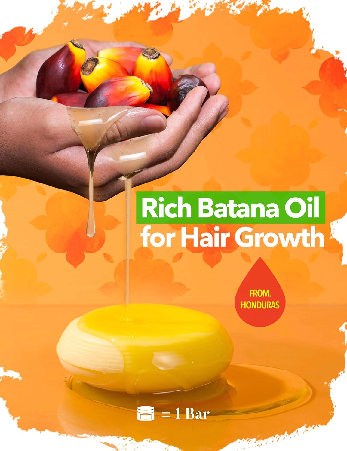 BEAUT'E SEOUL Batana Oil Shampoo Bar for Hair Growth – Natural Herbal Blend, PHA Scalp Exfoliating Cleanser, Sulfate-Free, pH Balanced, Suitable for All Hair Types, 3.52 oz