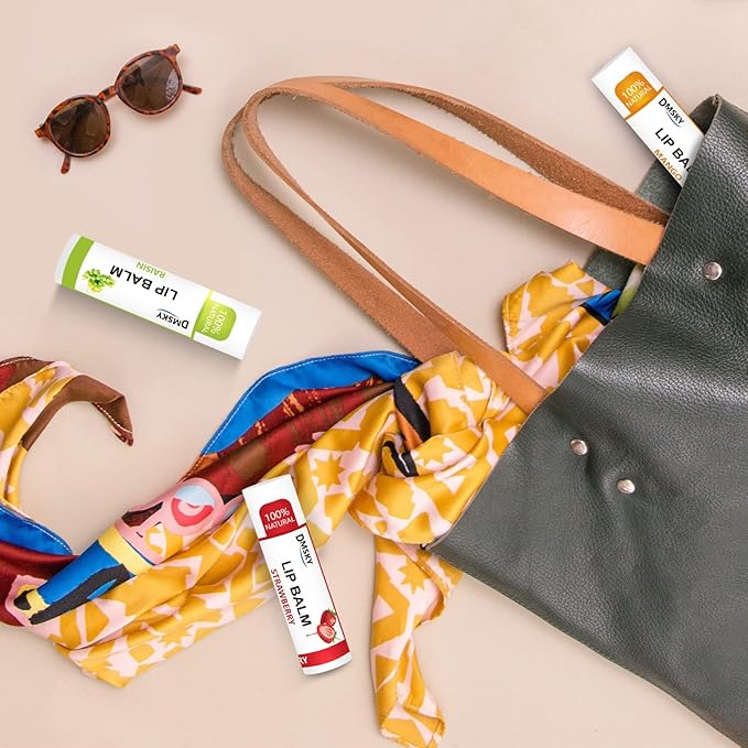 DMSKY 24 Pack Lip Balm, Natural Lip Balm Bulk with Vitamin E and Coconut Oil, Moisturizing Soothing Chapped Lips, Gifts for Women Stocking Stuffers Party Favors