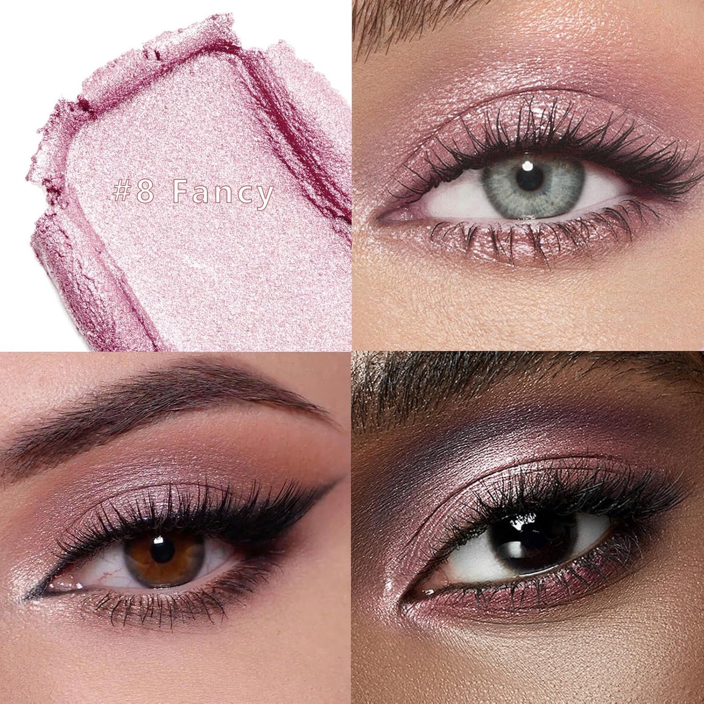 Eyeshadow Stick, Shimmer and Matte Cream Eye Shadow Brightener Sticks Eyeliner Pencil Crayon, Waterproof Long Lasting Eye Highlighter Stick Makeup,0.056 Oz(#8-Fancy)