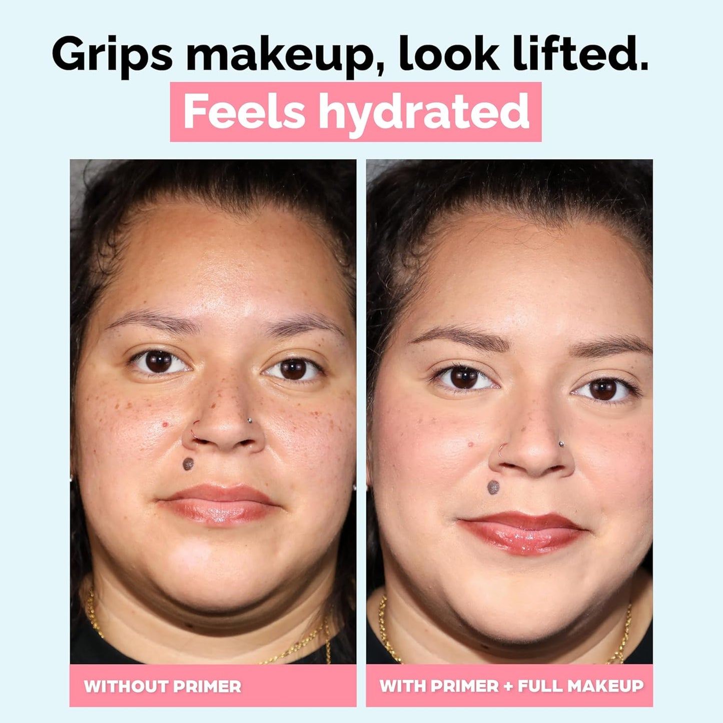 Elizabeth Mott Thank Me Later Hydrating Primer for Mature Skin – Lightweight, Gripping Face Primer for Dry, Sensitive, or Aging Skin – Smooths Texture & Hydrates with Hyaluronic Acid & Peptides, 30g