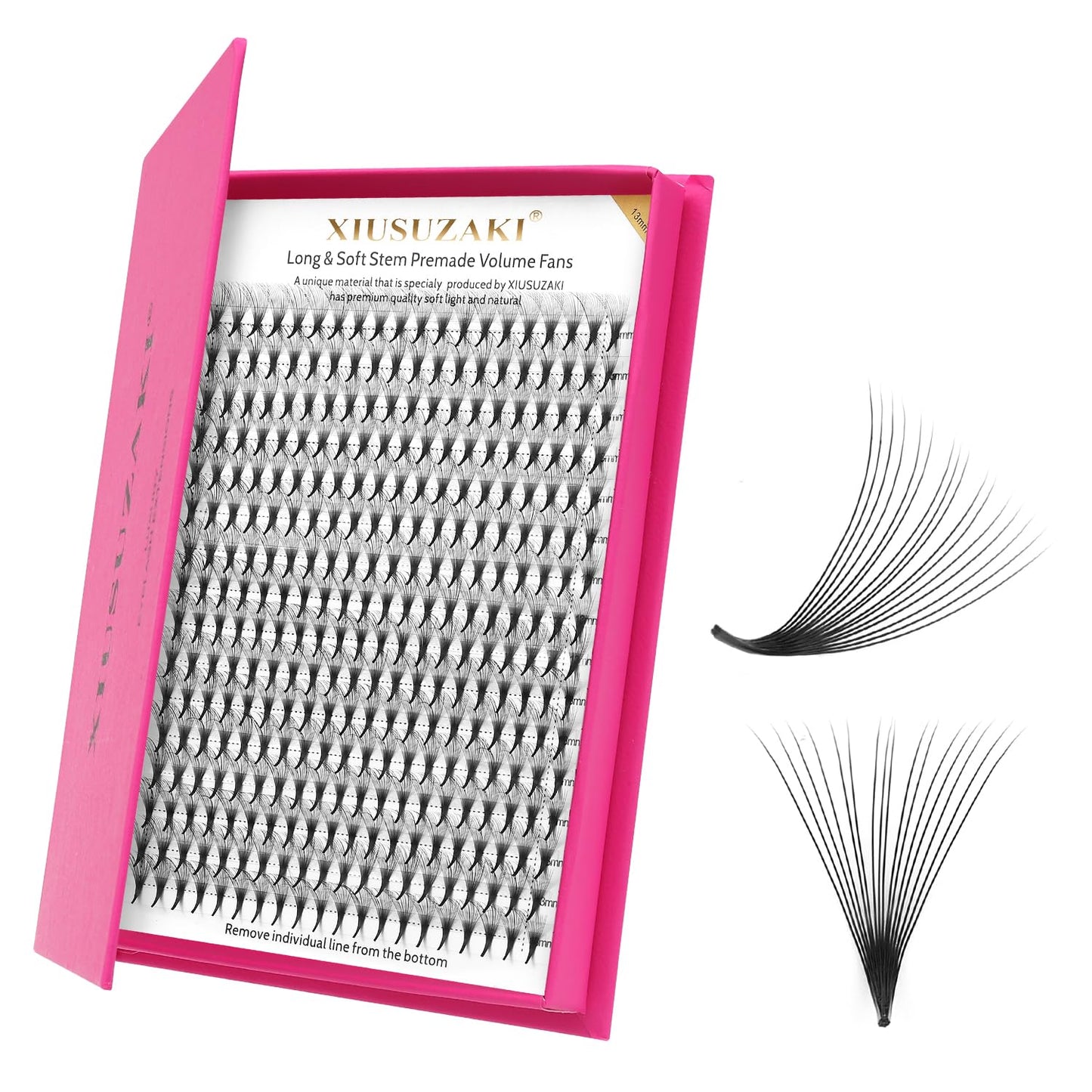 Premade Fans Eyelash Extensions 16D Volume Lash Extensions 0.05 Thickness Eyelash Extension C Curl Premade Lash Fans Mix 9-16mm Fluffy Soft Handmade Lash Fan(16D-0.05-C,9-16mm)