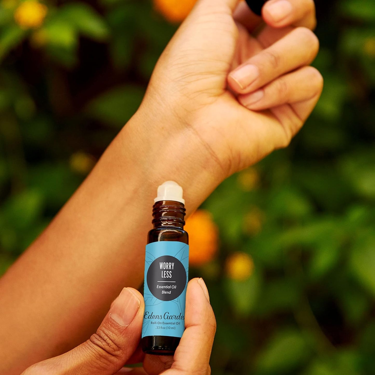Edens Garden Worry Less Essential Oil Roll-On Blend- 100% Pure Premium Grade, Natural, Therapeutic, Aromatherapy, Kid & Skin Safe, Best for Comfort, Wellness, Relaxation Pre-Diluted 10 ml (.33 fl oz)