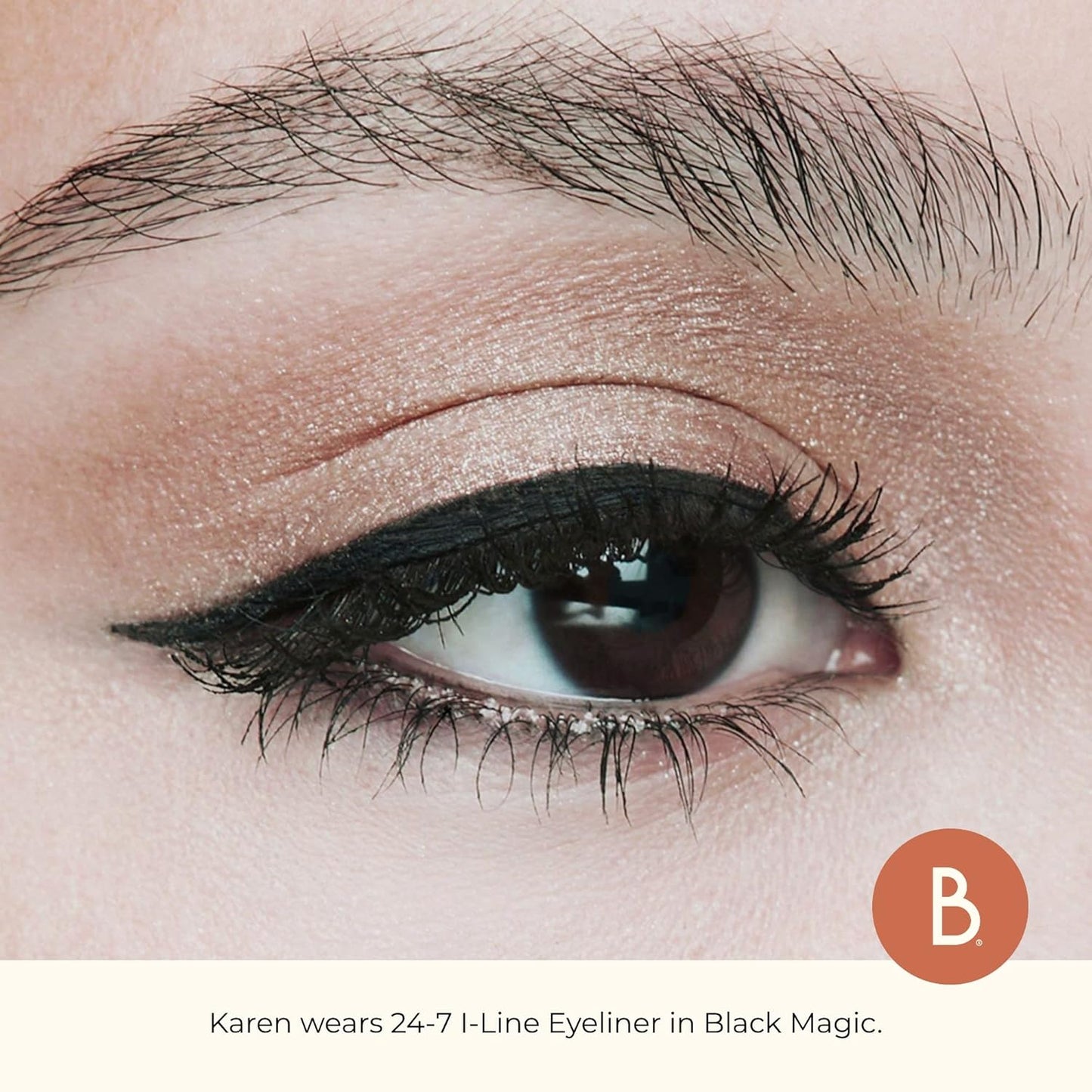 Beauty For Real I-Line 24-7 Eyeliner, Black Magic - Black Matte - Long-Wearing, Waterproof Gel Formula - Safe for Sensitive Eyes & Contact Lens Wearers - 0.01 oz