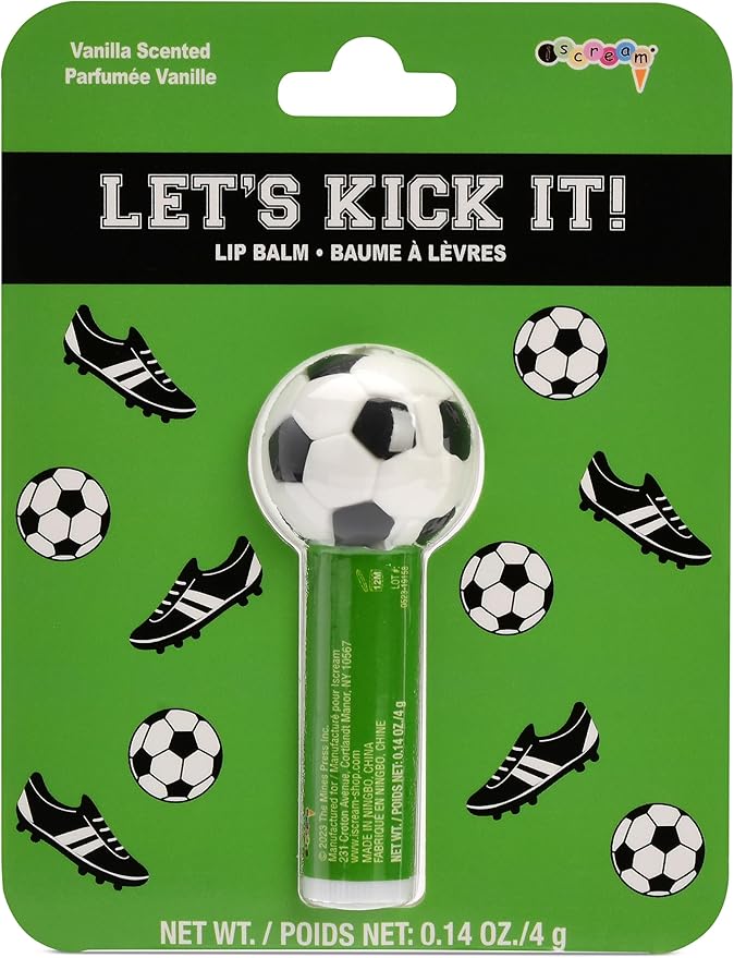 iscream Sport-Tastic Soccer Ball Shaped Vanilla Scented Lip Balm
