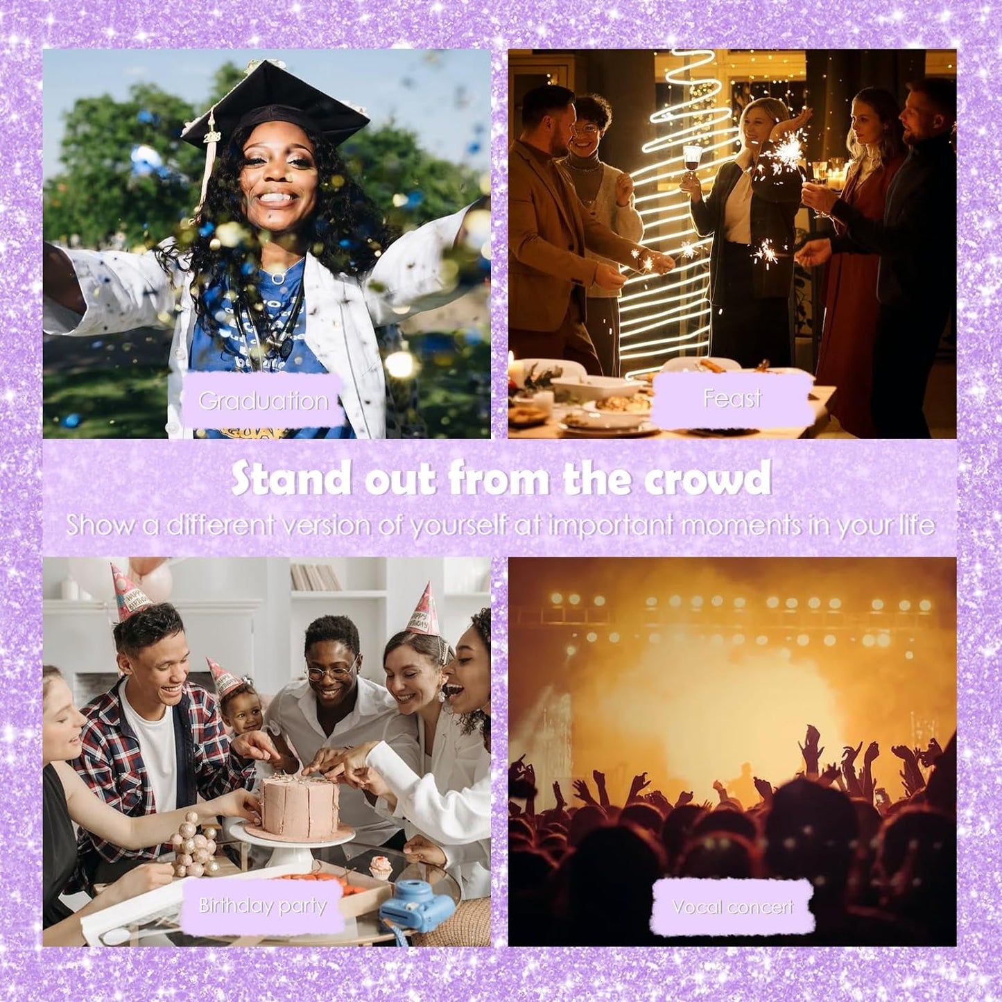 Yosca Body Glitter Spray, 30ML Loose Body Shimmer Powder Iridescent Hair Spray White Glitter Sparkle Highlighter Makeup Festival Rave Accessories for Clothes Hair Face Nail Art