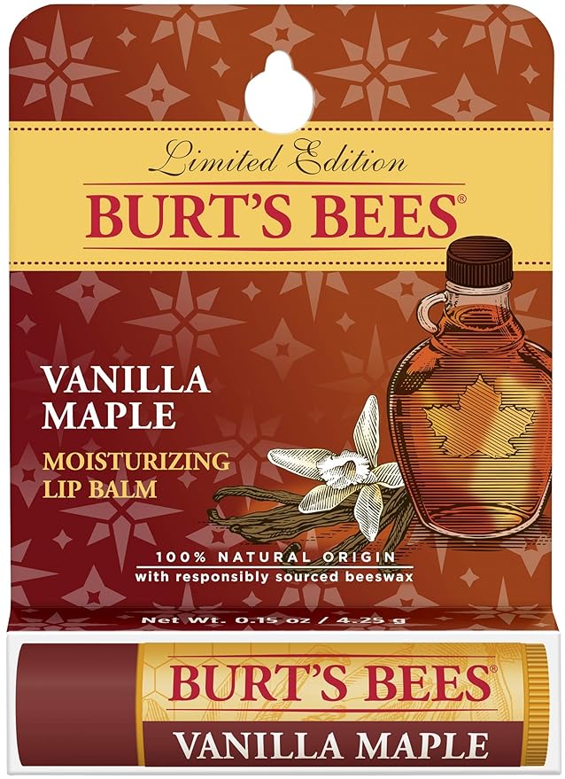 Burts Bees Vanilla Maple Lip Balm, 4.25 GR