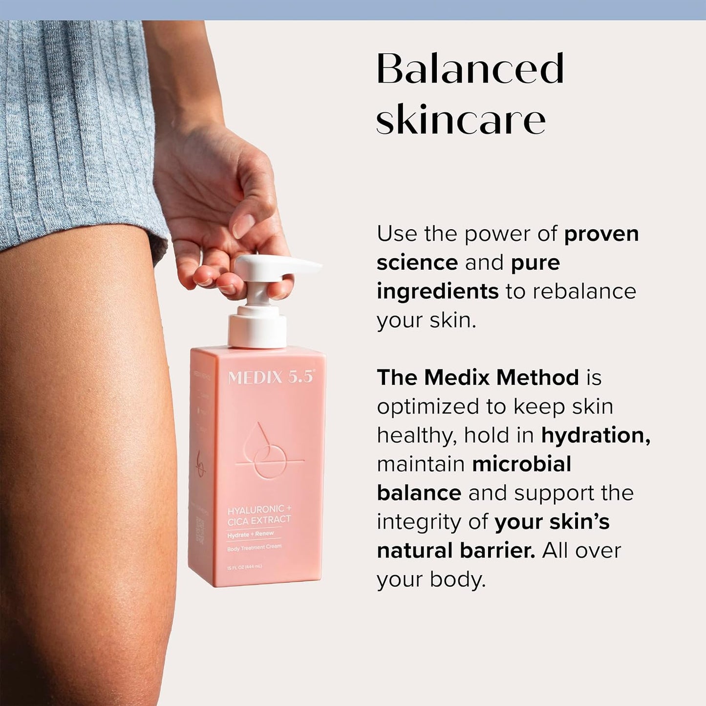 Medix 5.5 Hyaluronic Acid + Vitamin E Cream Body Lotion For Women | Hydrating Dry Skin Firming Lotion Minimizes Look Of Wrinkles, Stretch Marks, Cellulite, & Crepey Skin | Skin Care Products | 2-Pack