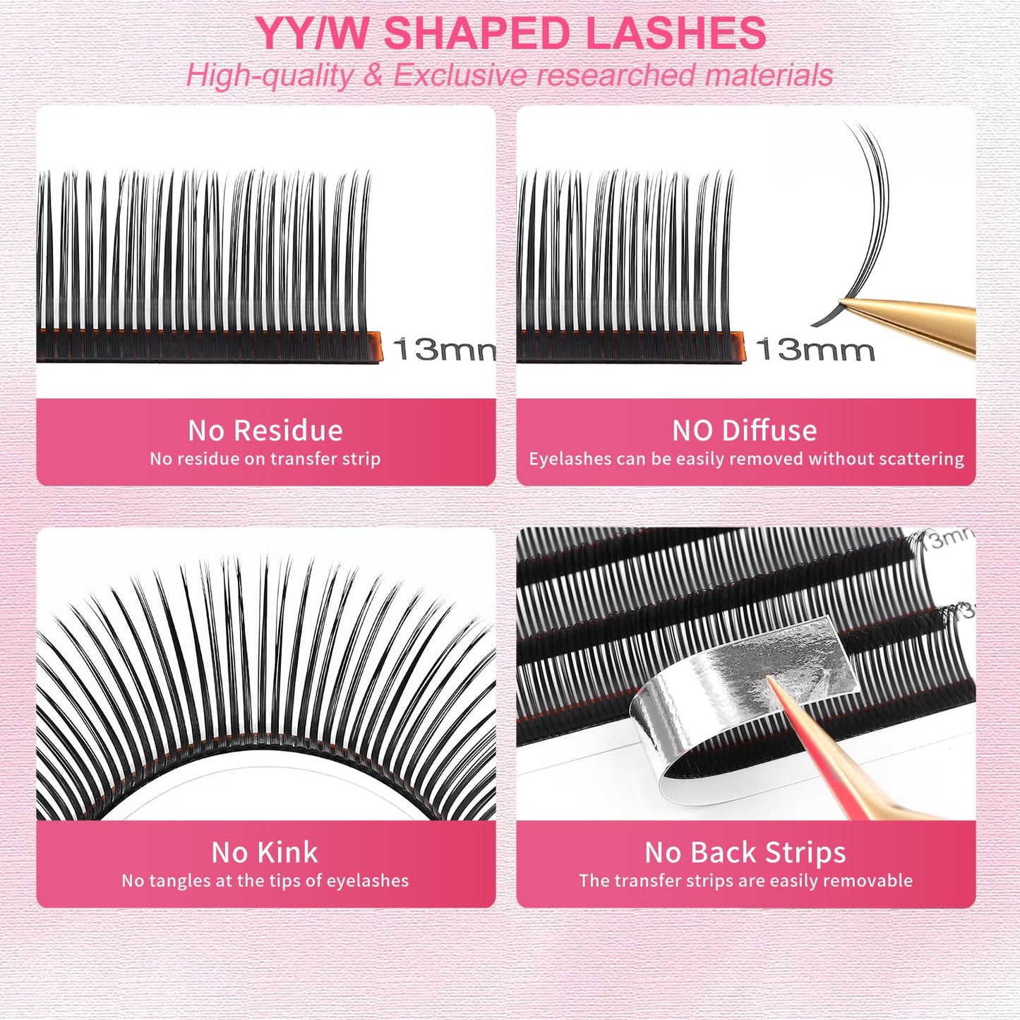 5D Flower Lash Extensions Spikes Lashes 0.07 Matte Black C Curl Lashes 12mm Volume Eyelash Extension Lash Trays Professional Use(5D Flower,0.07-C,12mm)