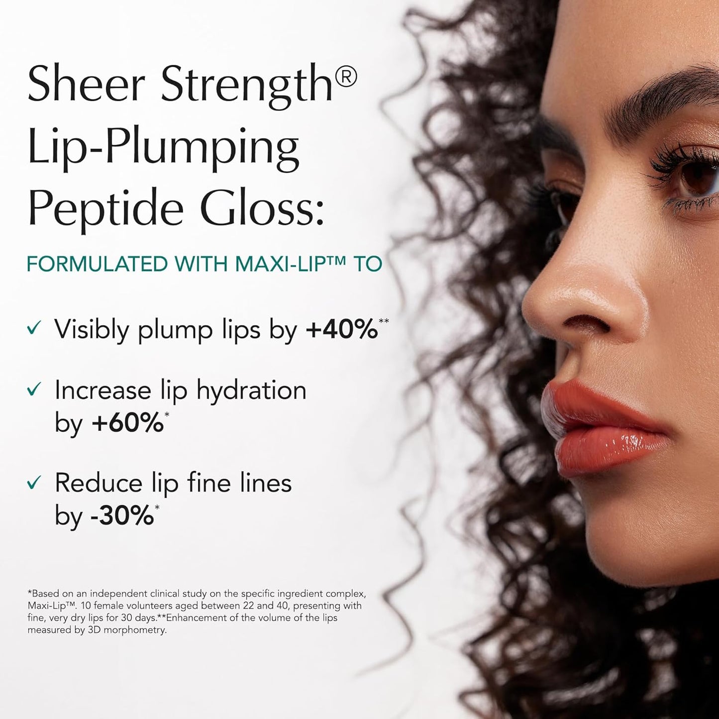 Thrive Causemetics Sheer Strength Lip Plumping Peptide Gloss, Lip Plumper with Vitamin E, Peptides, Plumps, Smooths & Hydrates Lips, High Shine, Vegan & Cruelty Free, Emily (Clear Shimmer)