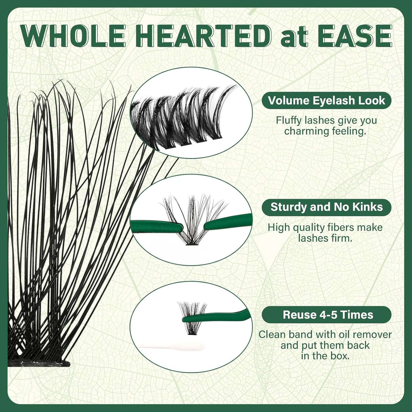 Lash Clusters 280Pcs Eyelash Clusters KEYYOU 60D D Curl 9-18MIX Clusters Lashes Thick Super Soft Wispy DIY Eyelash Extension at Home(60D-D,9-18MIX)