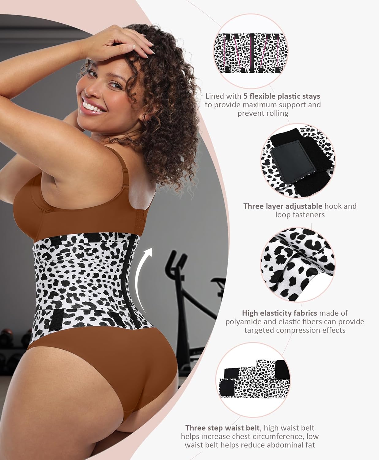 FeelinGirl Waist Trainer Belt Waist Cincher Trimmer Ab Belt Tummy Control Body Shaper with Triple Wrap Women and Men