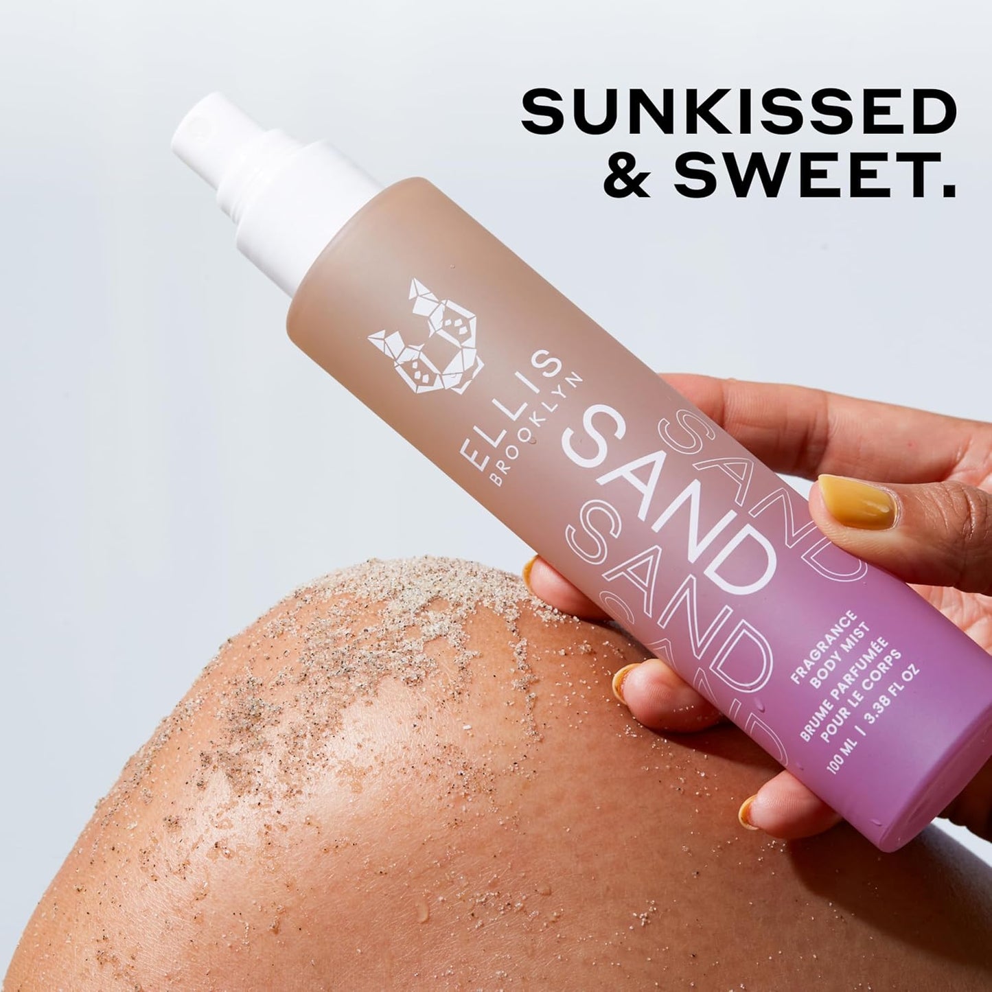 Ellis Brooklyn SAND Hair And Body Fragrance Mist - Gourmand Musk Perfume Mist with Italian Bergamot, Ginger Lily, & Vanilla Absolute, Vegan Perfume Made In The USA, 50ml 1.7 Fl Oz