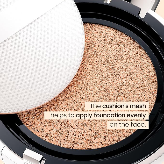 Mushroom Head Air Cushion CC Cream - BB Cream Foundation Makeup Moisturizing Concealer Long-Lasting, Cushion Foundation Full Coverage Self Adjusting (Natural, 1 PCS)