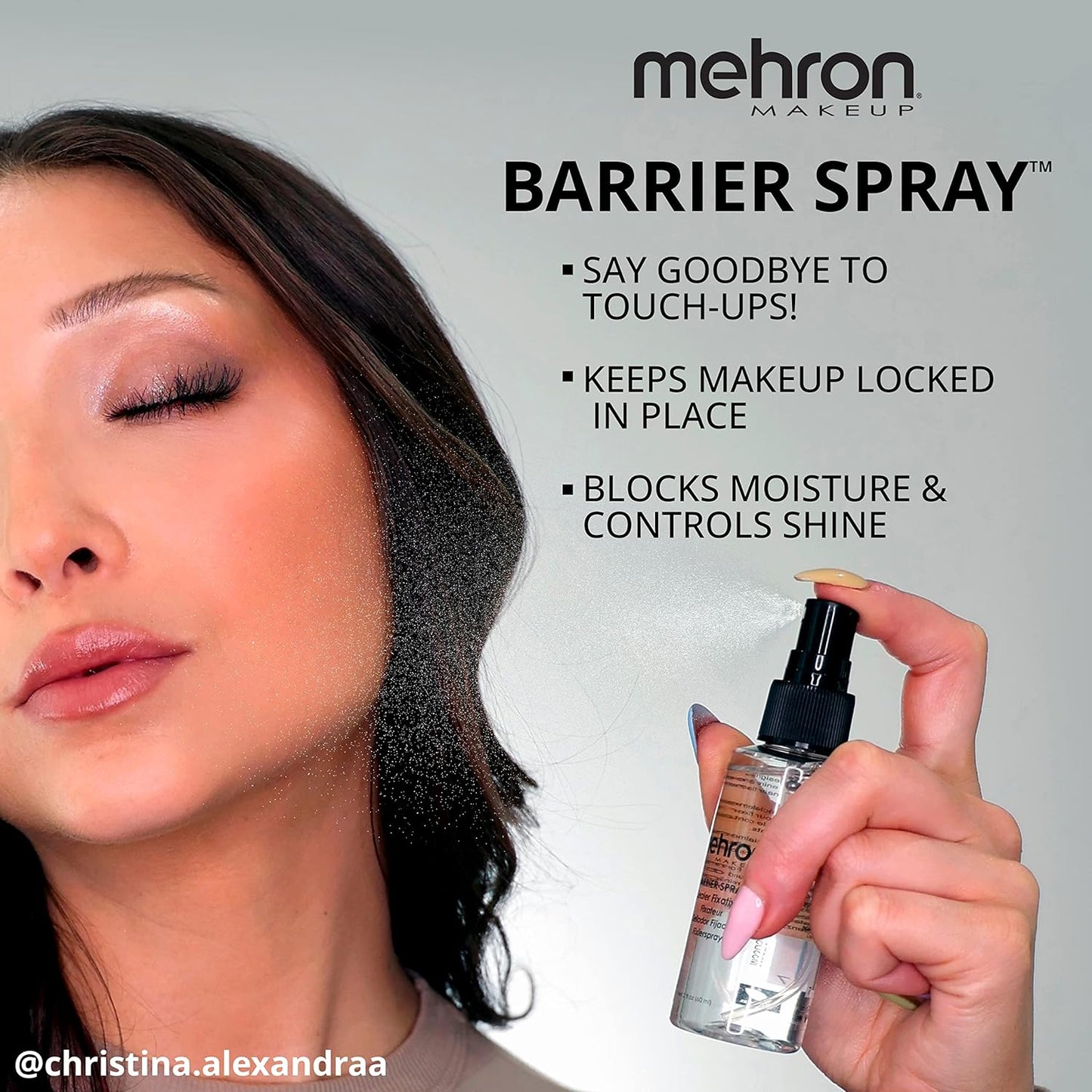 Mehron Makeup Barrier Spray | Setting Spray for Makeup | Make up Setting Spray for Face 9 fl oz (266 ml)