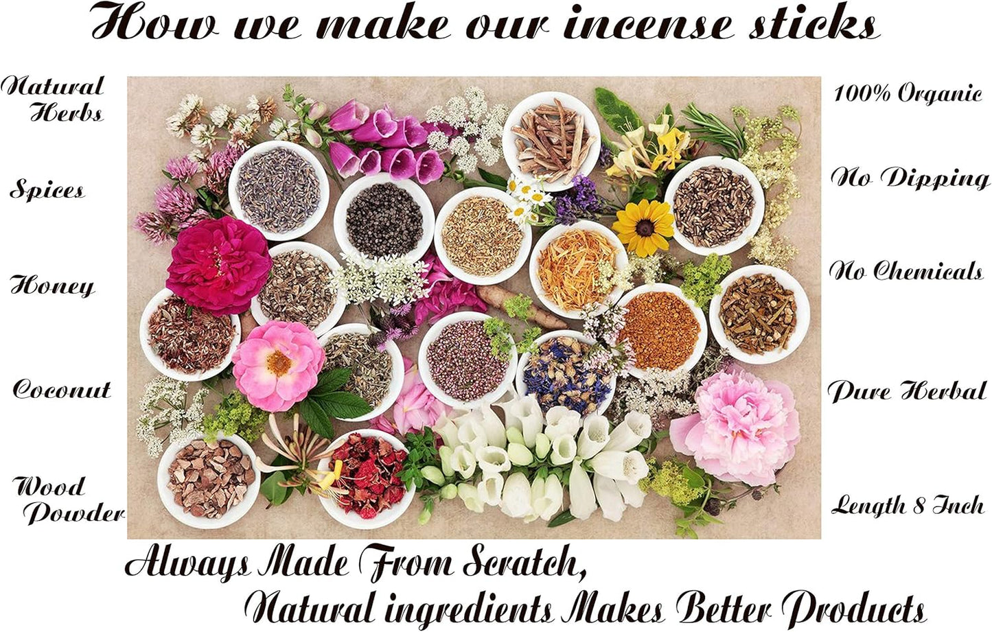 Raajsee Nag Champa Incense Sticks 100 Gm Pack-100% Pure Organic Natural Hand Rolled Free from Chemicals-for Church,Aroma Therapy,Relaxation,Meditation & Sensual Therapy