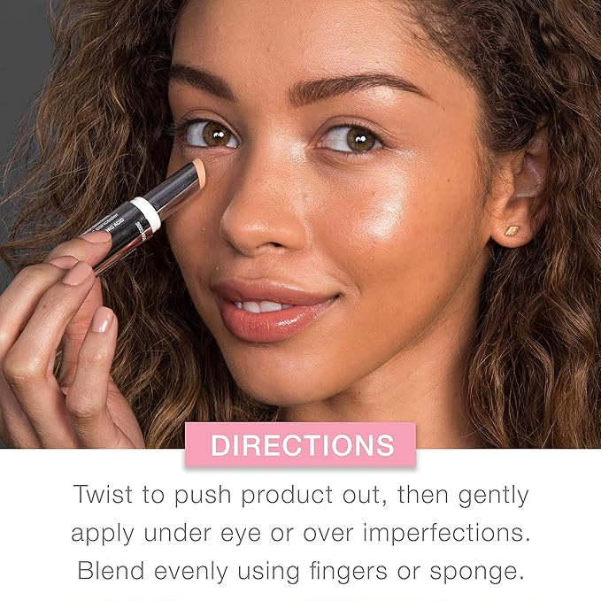 Neutrogena Hydro Boost Hydrating Concealer Stick for Dry Skin, Oil-Free, Lightweight, Non-Greasy and Non-Comedogenic Cover-Up Makeup with Hyaluronic Acid, 40 Medium, 0.12 Oz