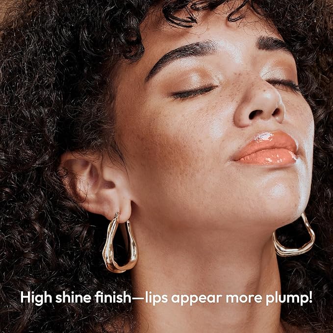 KISS NEW YORK Professional Melting Jelly Lip Balm, High Shine & Moisturizing Lip Stick, Long Lasting, Plumping Effect Look, Non-Sticky & Not Cakey, Easy Application & Natural Coverage (Caramel)