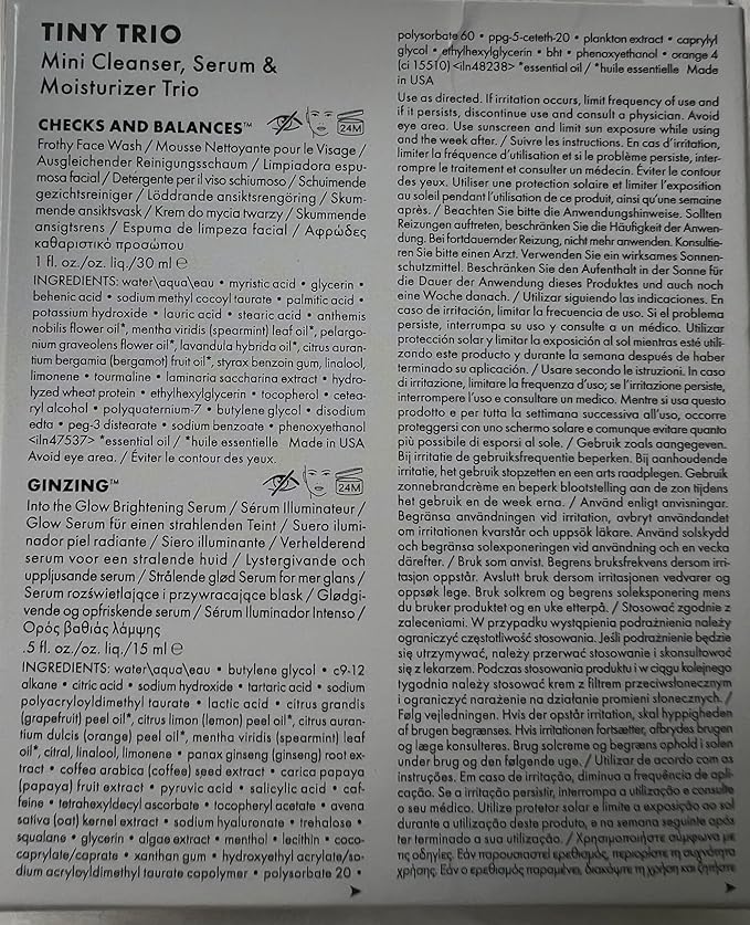 Origins Tiny Trio Mini Cleaner, Serum & Moisturizer Trio - Travel Size
