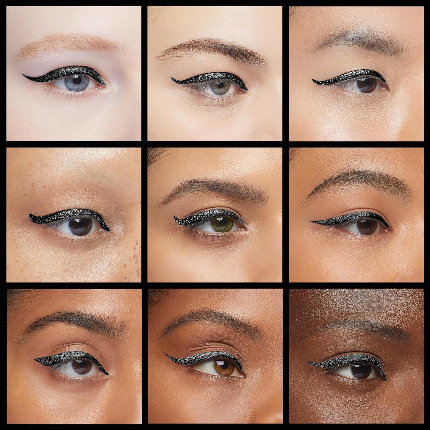 Waterproof Eyeliner - Smudge-Proof Liquid Eyeliner Pen with Precision Tip for Smooth, Long-Lasting Application - Vegan, Hypoallergenic & Gluten-Free Eye Liner - 2mL Shimmer Black